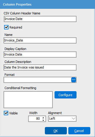 Here the MAPS admin can specify the CSV Column Headers to be expected via the user's uploaded .csv file.